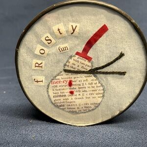 Frosty Fun Snowman Decor Tealight Candle Holder